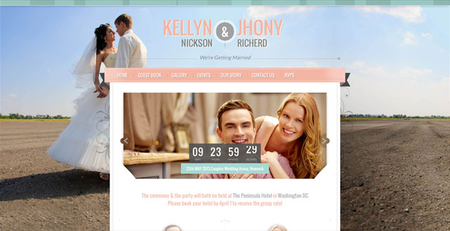 Wedding HTML Template by Chimpstudio - $15