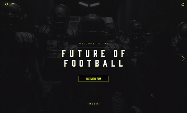 Oregon Gridiron Flat Website Design