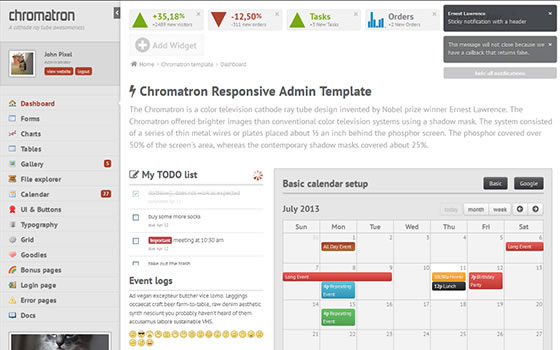 Chromatron HTML5 Admin Backend