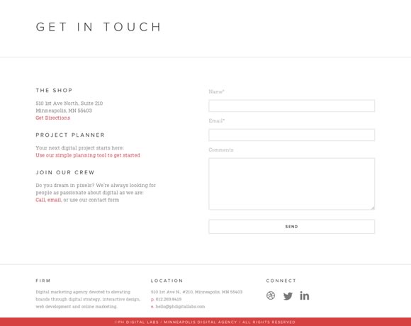 17 Inspiring Examples of Contact Pages and Forms