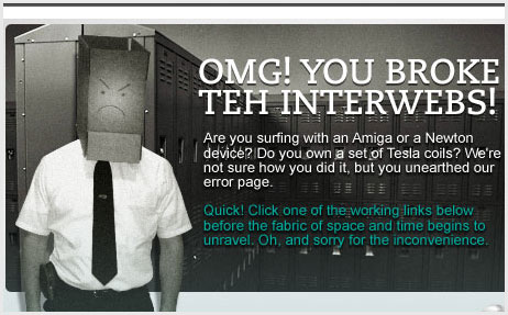 36 Cool Custom Error 404 Pages