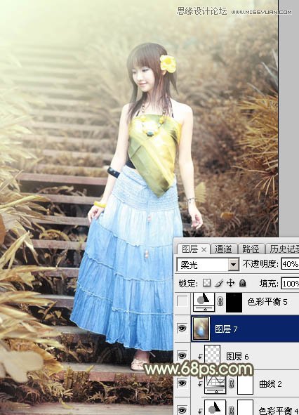 Photoshop調(diào)出可愛女孩日系逆光效果,PS教程,思緣教程網(wǎng)