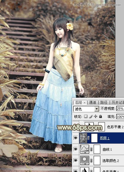 Photoshop調(diào)出可愛女孩日系逆光效果,PS教程,思緣教程網(wǎng)