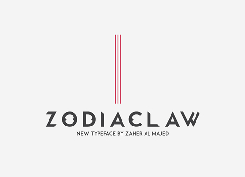 Zodiaclaw free font