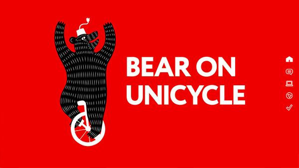 Bear On Unicycle