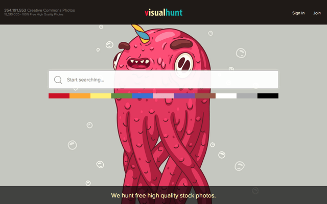 [小眾網(wǎng)站]visualhunt - 可以按顏色查找的免費(fèi)高質(zhì)量圖庫(kù)